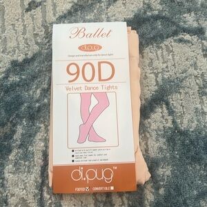 Light pink footed ballet tights